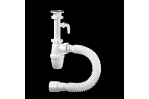 Сифоны/ОРИО бутылочный 1 1/4 х 40 с отводом для стир. машины