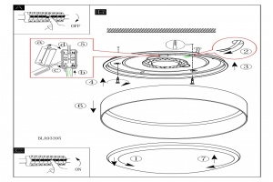 Накладной светильник Eglo ПРОМО Palomaro 93949 - 3