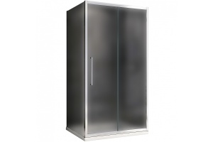 Душевой уголок Abber Schwarzer Diamant 140х90 хром стекло матовое