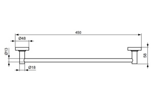 Полотенцедержатель Ideal Standard IOM (A9117AA) - 2