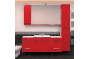 Мебель для ванной Misty Атланта красная
