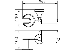 Держатель туалетной бумаги Veragio Gialetta VR.GIL-6485.BR с держателем освежителя воздуха - 3