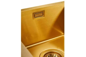 Мойка кухонная Paulmark Koher 74 брашированное золото - 2