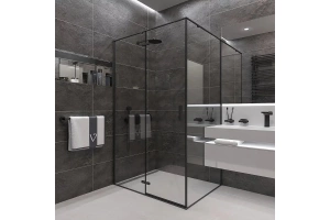 Душевой уголок Veconi Rovigo RV-073B 100x80 профиль черный (RV073B-10080-01-C4) - 2