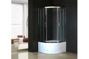 Душевой уголок Royal Bath ВК 90х90 с поддоном профиль хром стекло прозрачное - 2