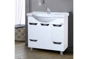 Тумба с раковиной Bellezza Белла Люкс 75 белая