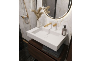 Раковина - столешница Armadi Art Flat 70 белый матовый - 2