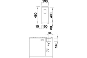 SUBLINE 160-U SILGRANIT кофе c отв.арм. InFino - 2