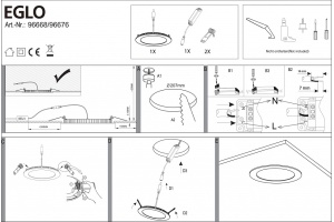 Встраиваемый светильник Eglo ПРОМО Fueva-C 96676 - 2