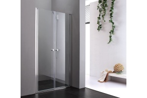 Душевая дверь Cezares Elena 175 хром стекло рифленое - 3