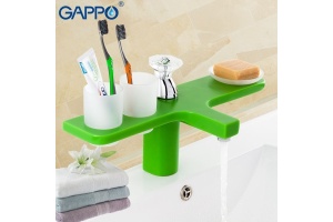 Смеситель для раковины Gappo зеленый G1096-9