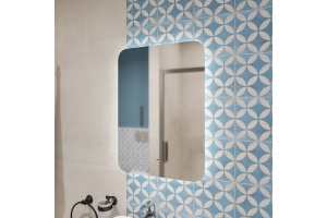 Зеркало DIWO Кострома 50 с подсветкой, прямоугольное, настенное, белое - 3