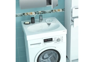 Раковина над стиральной машиной Санта Луна 60 белый - 2