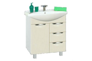 Орхидея - 65 Тумба с 3 ящ. бежевая эмаль