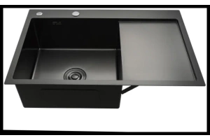 Кухонная раковина Gappo 78х50 черная