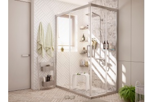 Душевой уголок STWORKI Карлстад DE019RC8090200 90x80 см профиль хром матовый - 3