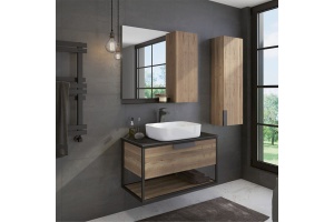 Мебель для ванной Comforty Кёльн 90-1 дуб темный - 3