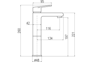 Смеситель для раковины Rav Slezak Colorado хром - 2