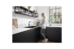 Кухонный смеситель однорычажный, 270, с вытяжным изливом, 1jet, sBox Hansgrohe 72809670 - 2