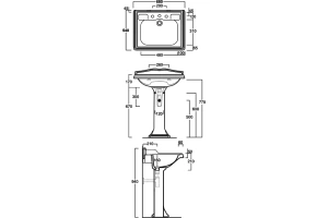 Раковина подвесная Simas Arcade 68 белая - 3
