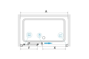 Душевая дверь RGW Classic 90х185 хром стекло прозрачное - 2