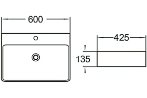 Раковина SantiLine SL-1003MB - 3