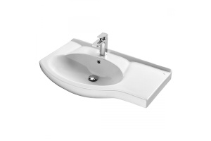 Мебельная раковина Stella Polar Коралл 83 правая белая - 3