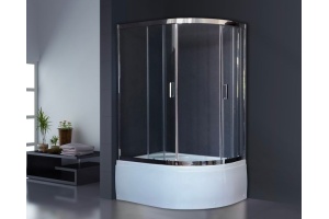 Душевой уголок Royal Bath BK 120х80 L с поддоном профиль белый стекло прозрачное - 2