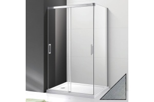 Душевой уголок Cezares Tandem Soft AH-2-120/80-P-Cr-R стекло punto