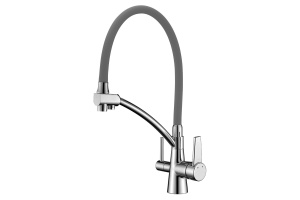Смеситель Lemark Comfort для кухонной мойки LM3071C-Gray