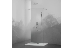 Душевая перегородка RGW Walk In 140х195 хром стекло прозрачное