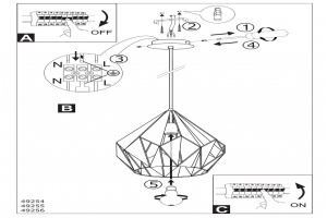 Подвесной светильник Eglo Vintage 49254 - 3