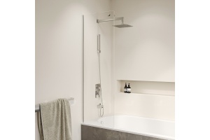  Шторка на ванну RGW Screens SC-056-8 50х150 профиль хром стекло прозрачное - 2