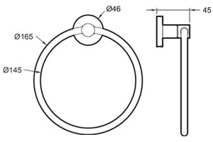 Полотенцедержатель Jacob Delafon Eo E77822-CP - 2