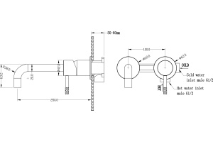 Смеситель для раковины Boheme Uno 465-GM gun metall - 2