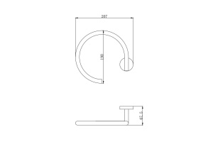 AQ4012CR ВЕГА полотенцедержатель кольцо - 2