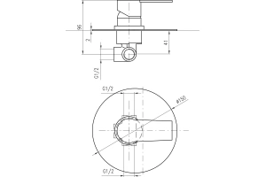 Смеситель для душа Rav Slezak Colorado черный матовый - золото - 2