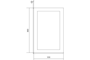 Зеркало Бриклаер Вега 55 LED подсветка на взмах руки, часы - 3
