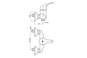 Смеситель для душа GPD Flamengo хром - 2