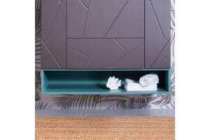 Полка Бриклаер Кристалл 100 под тумбу, муссон