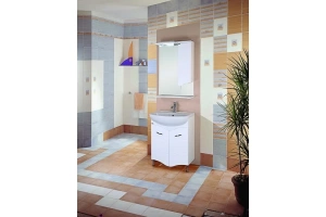 Зеркало-шкаф Onika Лайн 58 R с подсветкой, белый (205820) - 2