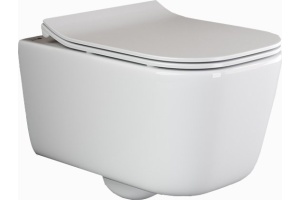 Унитаз подвесной Ceramica Nova New Day с микролифтом, безободковый CN3005