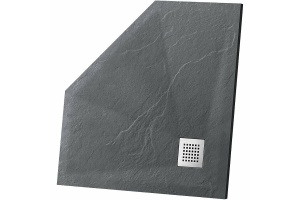 Душевой поддон из искусственного камня Vincea 90х90 антрацит
