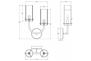 Бра Maytoni Arco MOD223WL-02BS1 - 2
