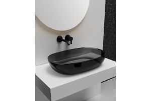 Раковина накладная ABBER Kristall 60 черный (AT2805Onyx) - 2