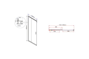 Душевой уголок Vincea Garda 120х90 хром стекло прозрачное - 2