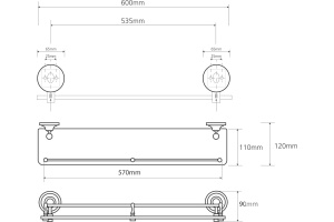Полка Bemeta Retro (144202268) - 2