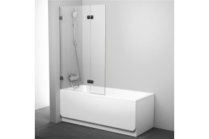 Шторка на ванну Ravak BVS2-100 L Transparent, фурнитура хром