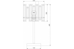 Настольная лампа декоративная Bogate's Cella 01148/1 Strotskis - 3