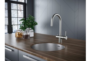 Смеситель для кухни Paulmark Heller нержавеющая сталь - 2